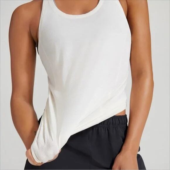 Allbirds Natural Run Mesh Racerback Tank Top White Small - Picture 1 of 7